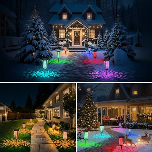 4 Pack Solar Pathway Landscape Lights (4 Count)