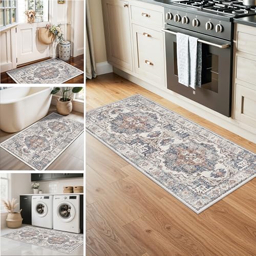Washable Kitchen Rug Set of 3 (24 Sq Ft)