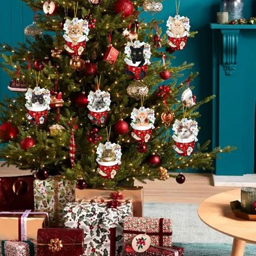8 Pcs Christmas Ornaments Set