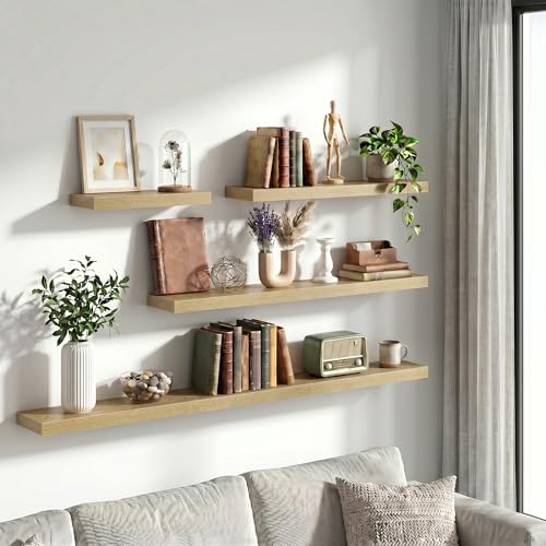 48 Inch Floating Shelves Wall Mounted for Display (2 Count)