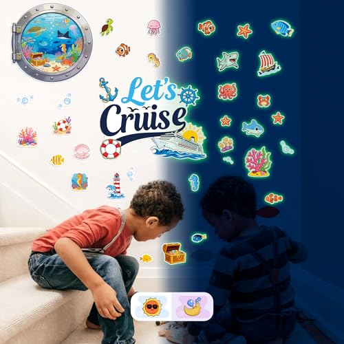 Glow in The Dark Cruise Window Wall Stickers