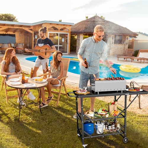 Folding Grill Cart