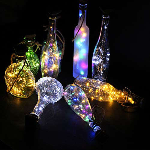 Solar Wine Bottle Lights Outdoor (8 Count)