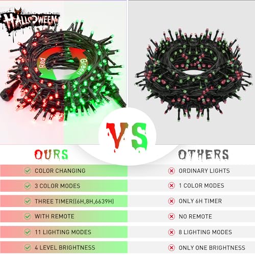 66ft 200 LED Color Changing Christmas Lights (66 Foot)