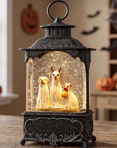 Halloween Snow Globe Lantern Ghost Dog Halloween Decor Indoor