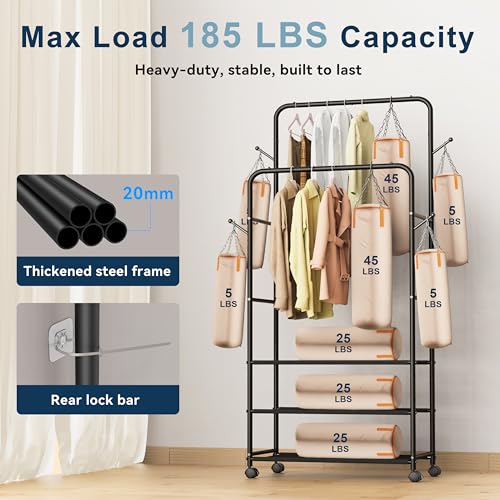 Double Rod Clothes Rack