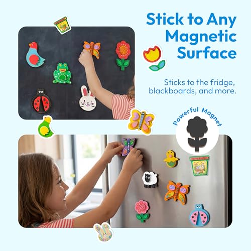 12 Wooden Magnet Painting Kit (12 Count)