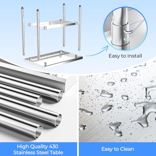 Stainless Steel Work Table 24" x 36"