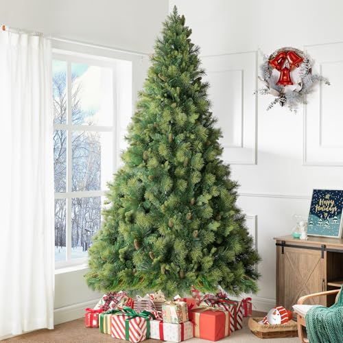 Vail 9ft Prelit Artificial Christmas Tree with Pine Cones