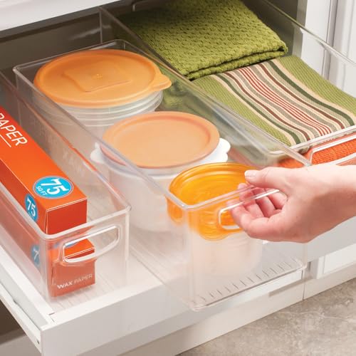 Plastic Stackable Pantry Bin with Handles (2 Count)