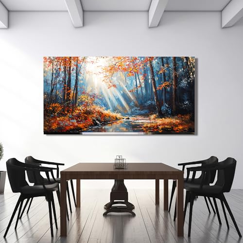Forest Wall Art Prints Large Canvas Wall Art Decor For Living Room 29"X58"