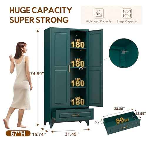75" Kitchen Pantry Cabinet