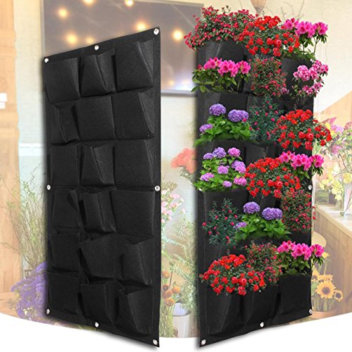 18 Pockets Wall Planter Breathable Vertical Garden Planter Grow Bag