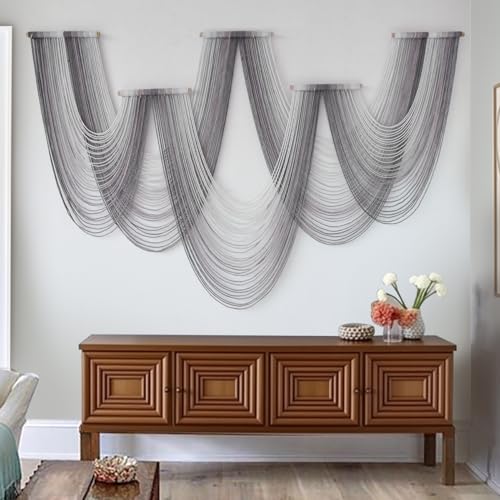 Macrame Wall Hanging Dip Dyed Purple Tapestry Fiber Art Boho Decor