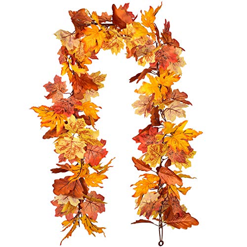2 Pack Maple Leaves Fall Garland Clearance (11.6 Foot)