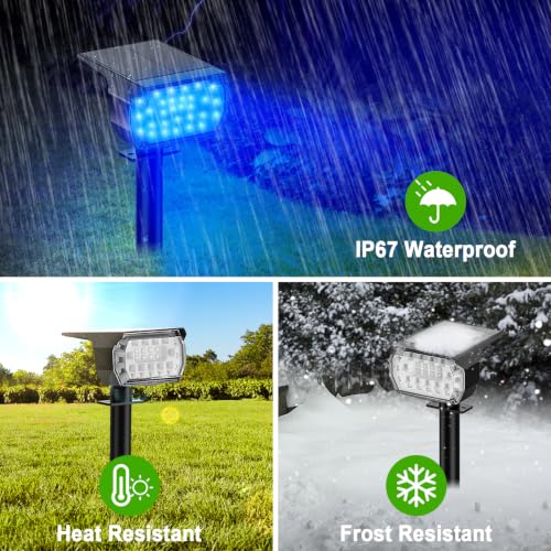Solar Spot Lights Outdoor Color Changing (8 Count)