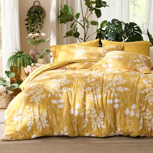 Floral Yellow Comforter Set
