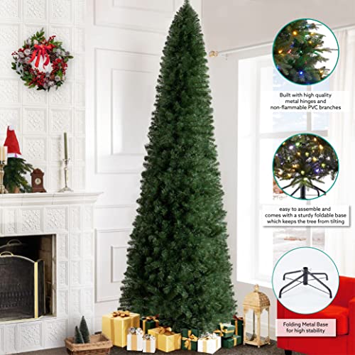 Vienna 9ft Prelit Slim Artificial Christmas Tree with 1455 Branch Tips