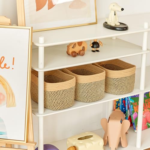 Small Cotton Rope Basket (3 Count)