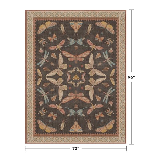 Washable 6x8 Area Rug for Living Room (48 Sq Ft)