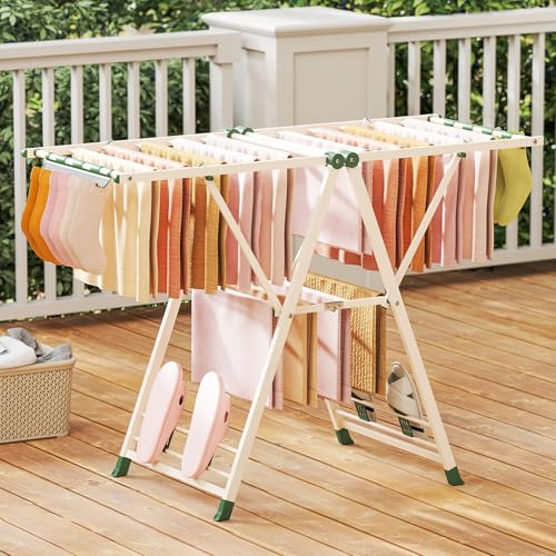 Foldable Metal Clothes Drying Rack