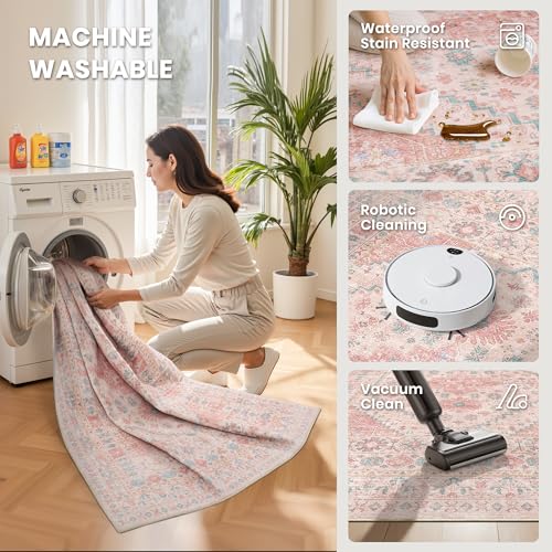 Pink Rugs for Bedroom (24 Sq Ft)