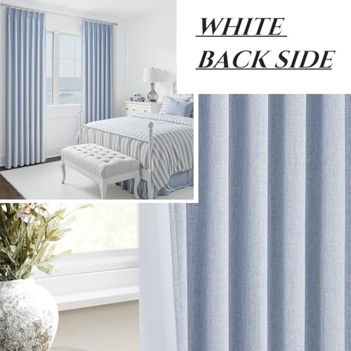 DustyBlue 102 Inches Long Blackout Curtains for Kids Bedroom 2 Panels Set (2 Count)