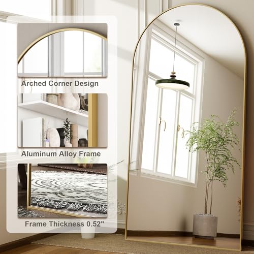 76"x34" Arched Full Length Mirror