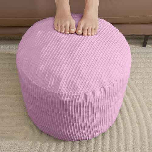 Pink Pouf Ottoman
