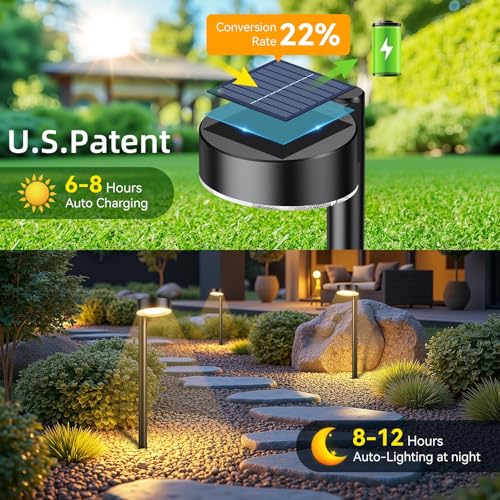 12 Pack Solar Pathway Lights Outdoor (12 Count)
