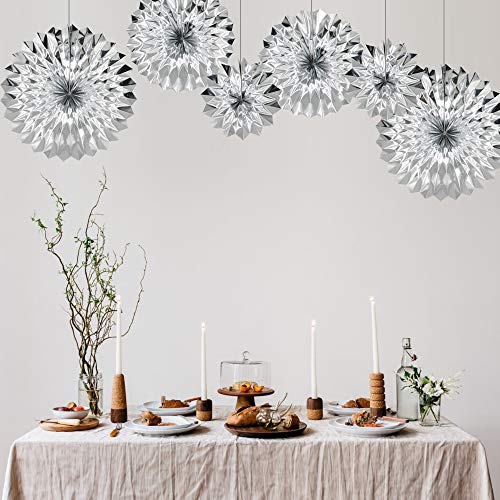 6 Pack Silver Party Decorations