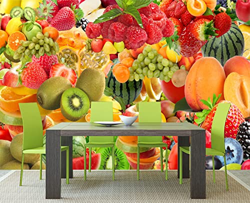 Fruit Cocktail wall Mural Wallpaper 178" x 117"