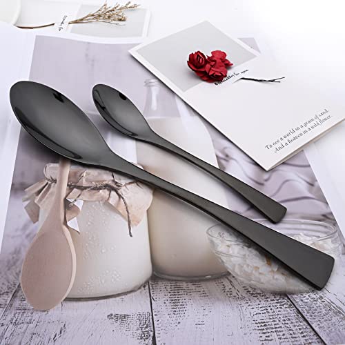 24 Piece Black Flatware (13.24 Count)