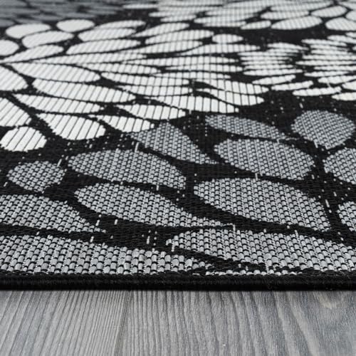 Outdoor Rug 8x10 Modern Exotic Tropical Leaf Area Rugs for Indoor and Outdoor Patio Deck Porch Garden Water Resistant Washable Outside Carpet