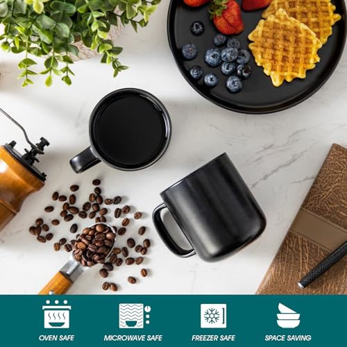 Stoneware Coffee Mugs Set (6 Count)