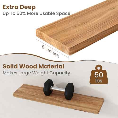 Floating Shelves for Wall (2 Count)