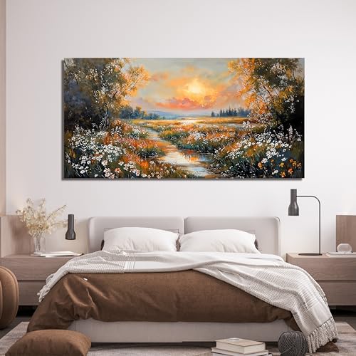 Nature Landscape Wall Art Prints for Living Room 20" X 40" Home Wall Decor