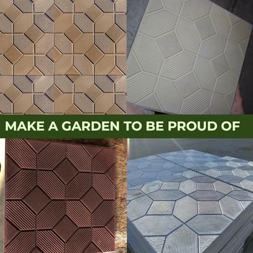 Plastic Molds Concrete Patio Paving Mold Slabs Chestnut