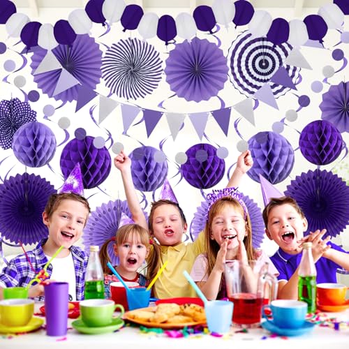 Purple Party Decorations (24 Count)