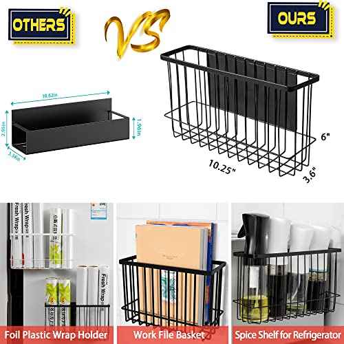 Magnetic Shelf Fridge Basket Bin for Whiteboard Washer Dryer Locker Cabinet