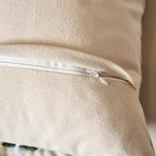 Boho Chenille Tufted Throw Pillow Covers 18x18 Inch Set of 2 (2 Count)