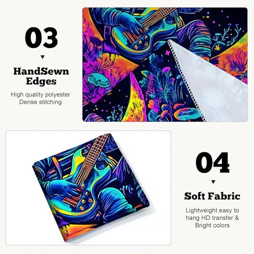 Astronaut Space Blacklight Tapestry 79"x59"