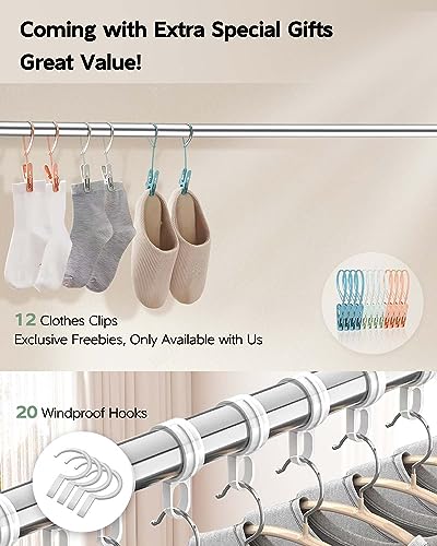 Clothes Drying Rack 95 Inches Folding Outdoor Indoor