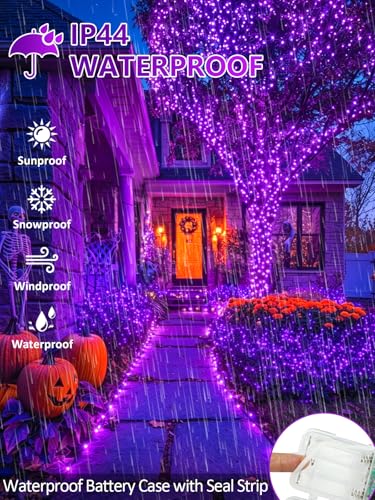 2 Pack 60 LED RGB Color Changing Fairy Lights Battery Operated with Remote