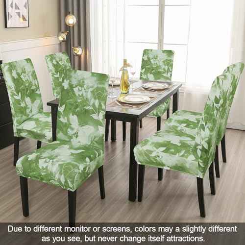 Pattern Chair Covers for Dining Room Set of 6