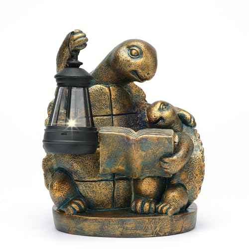 Turtle Solar Outdoor Garden Statue Lawn Yard Decor Gifts for Mom