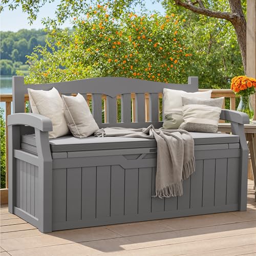 80 Gallon Outdoor Storage Bench Deck Box