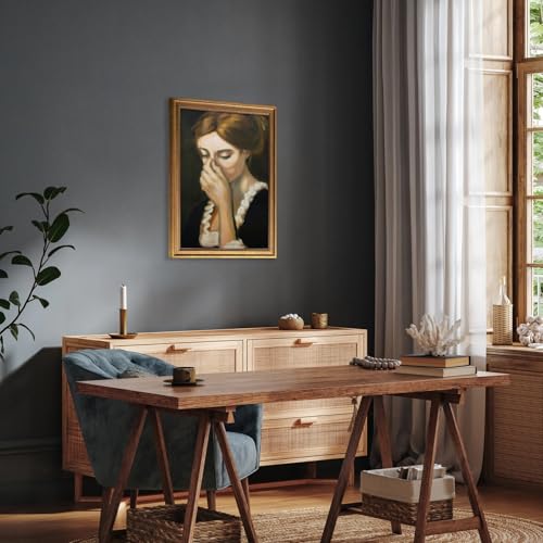 Framed Funny Bathroom Canvas Wall Art