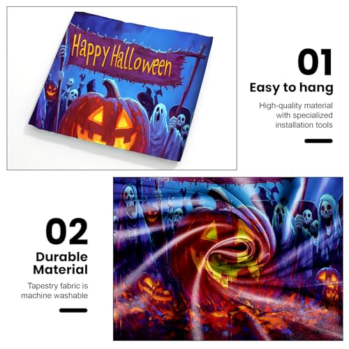 UV Reactive Halloween Tapestry