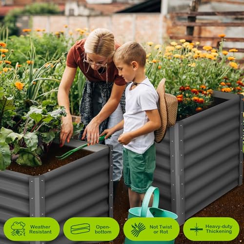 Galvanized Raised Garden Beds 6x3x2 FT (2 Count)